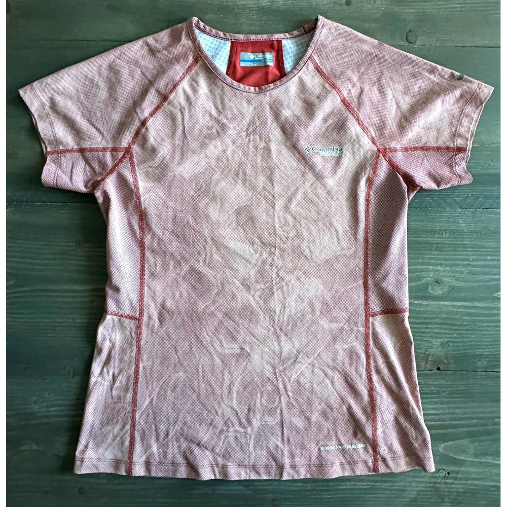 Columbia Titanium line Shortsleeve Athletic Gym Pullover Top Womens Size M